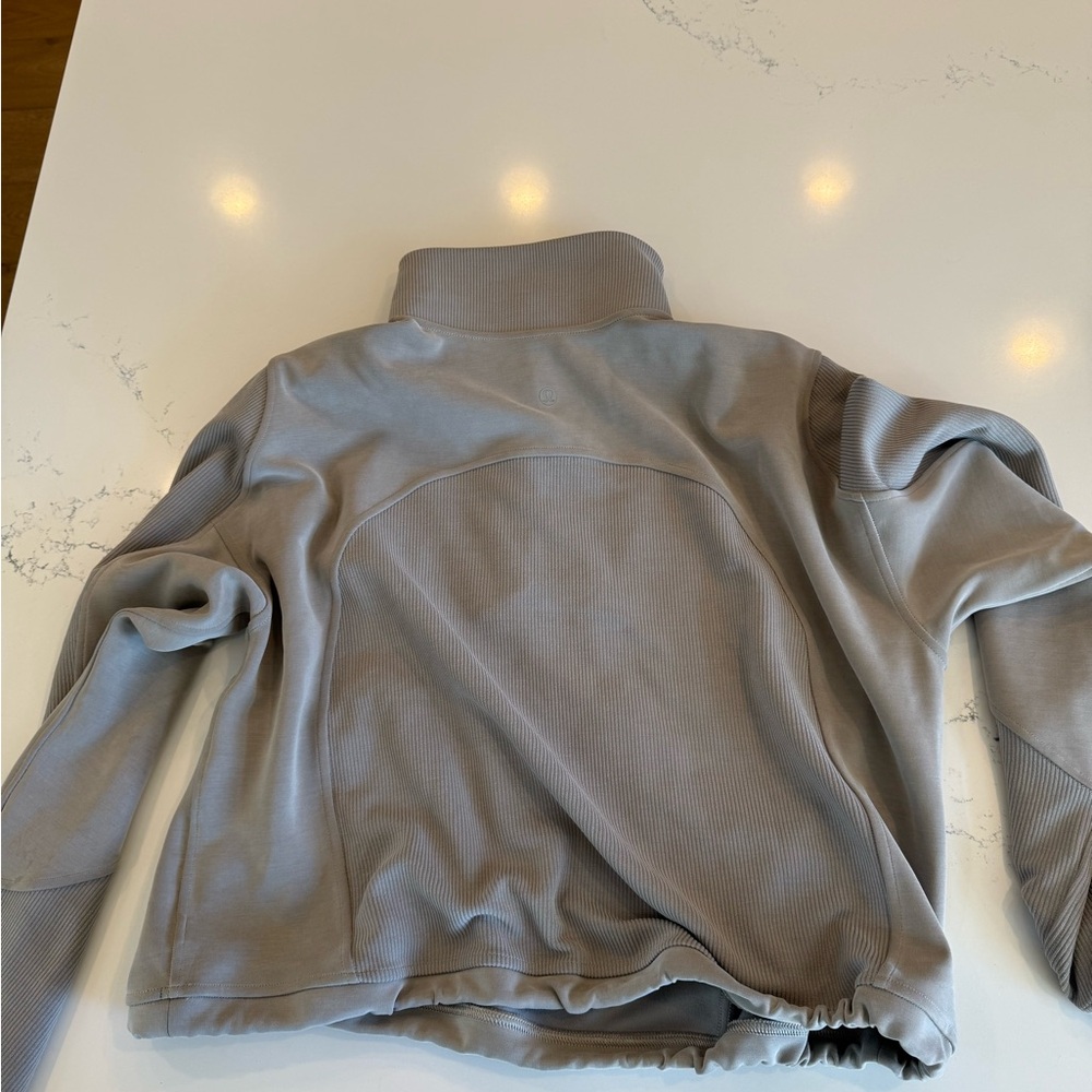 lululemon athletica gray quarter-zip pullover jacket - Picture 5 of 5